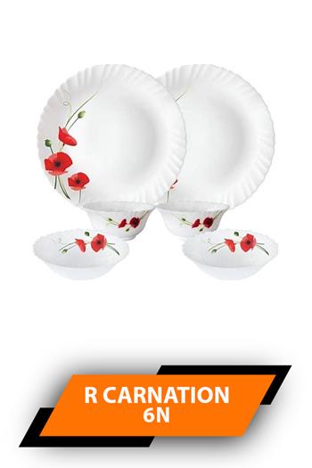 Larah Dinner Set 6n R Carnation